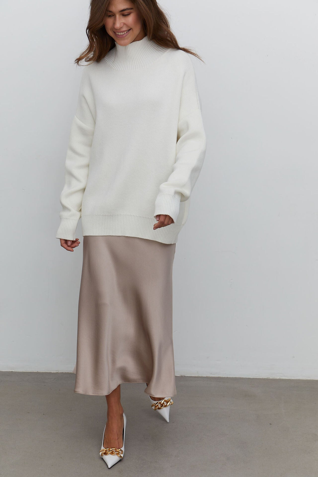 Dawn Women Turtleneck Oversized Casual Sweater