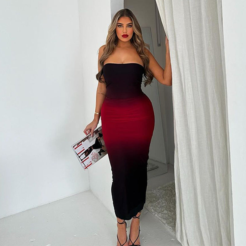 Stella Off-shoulder Backless Sexy Maxi Dress