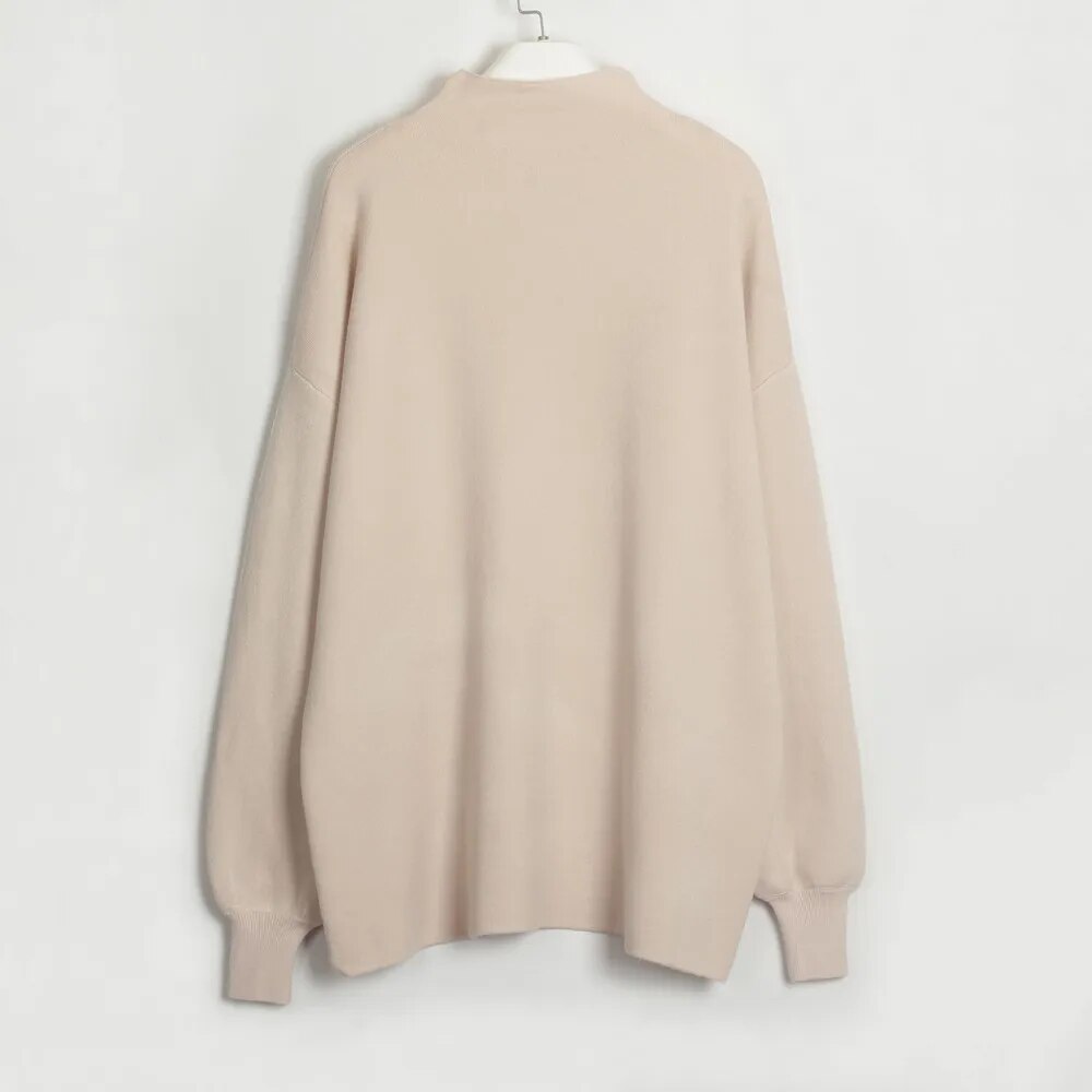 Aimee Long Sleeve Solid Women Sweater