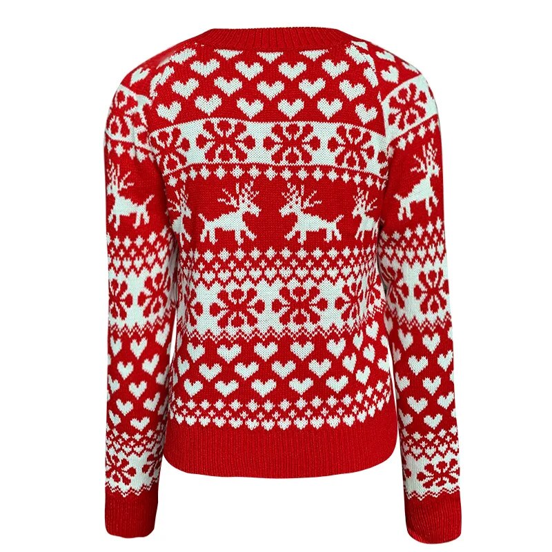 Rose Knit Long Sleeve Women Sweater