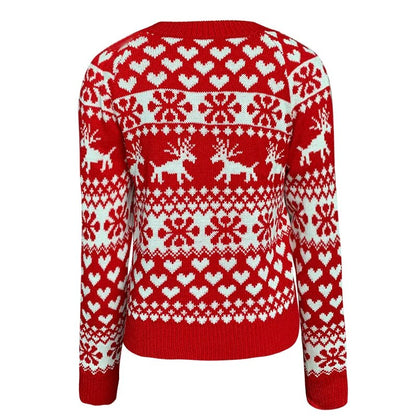 Rose Knit Long Sleeve Women Sweater