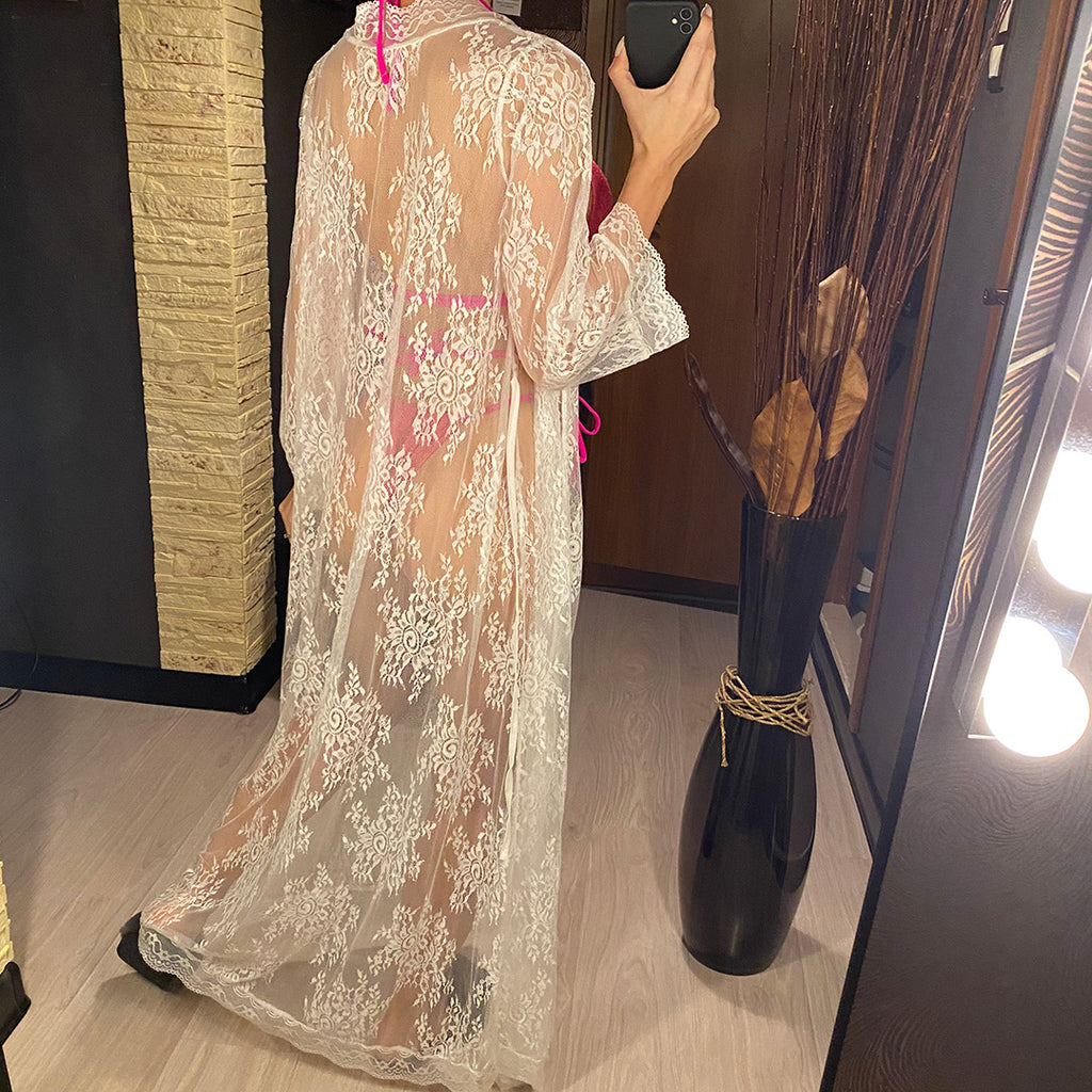 Marion Lace Embroidery Long Dress