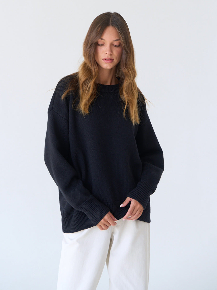 Tina O Neck Oversized Casual Women Sweater