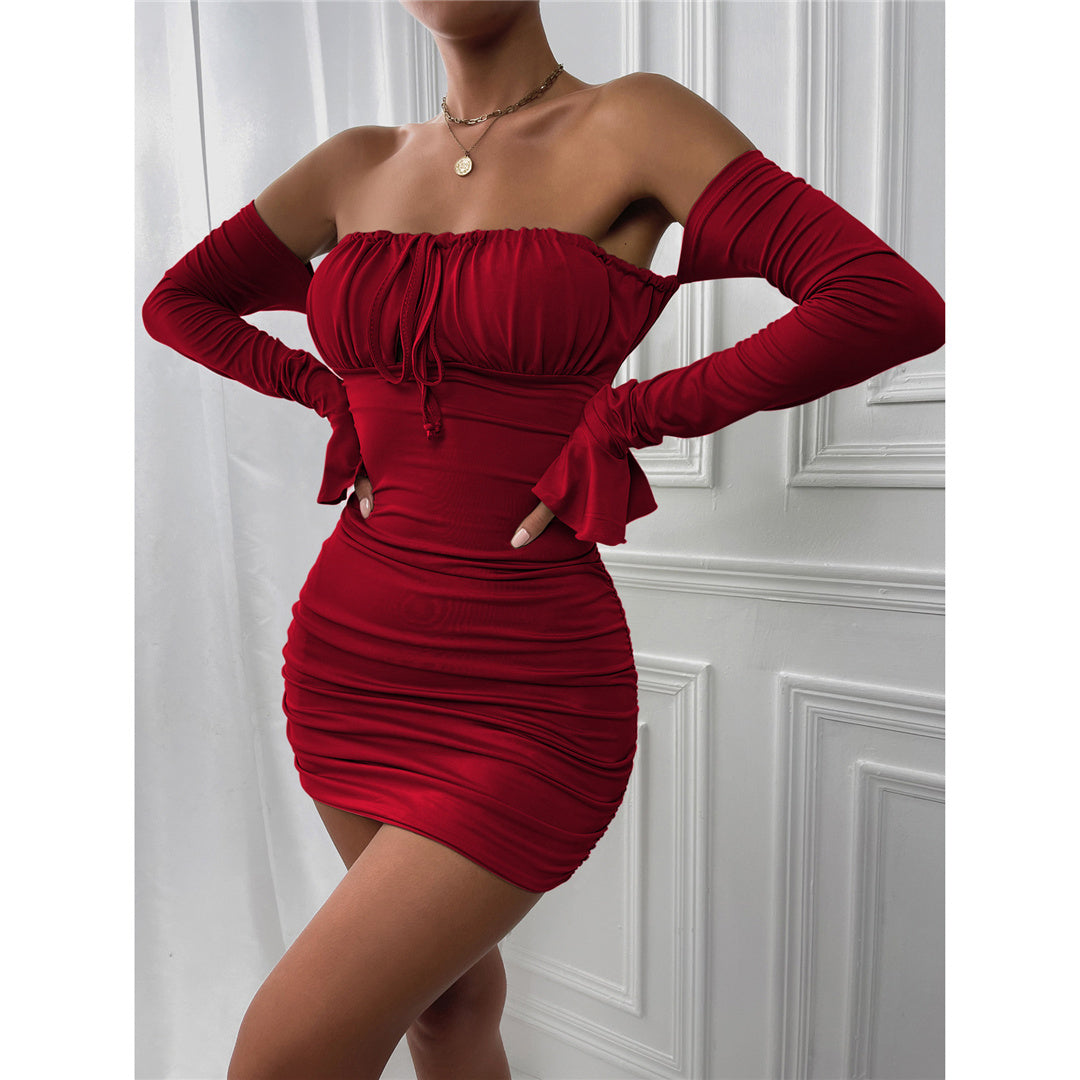 Julia Off Shoulder Long Sleeve Dress