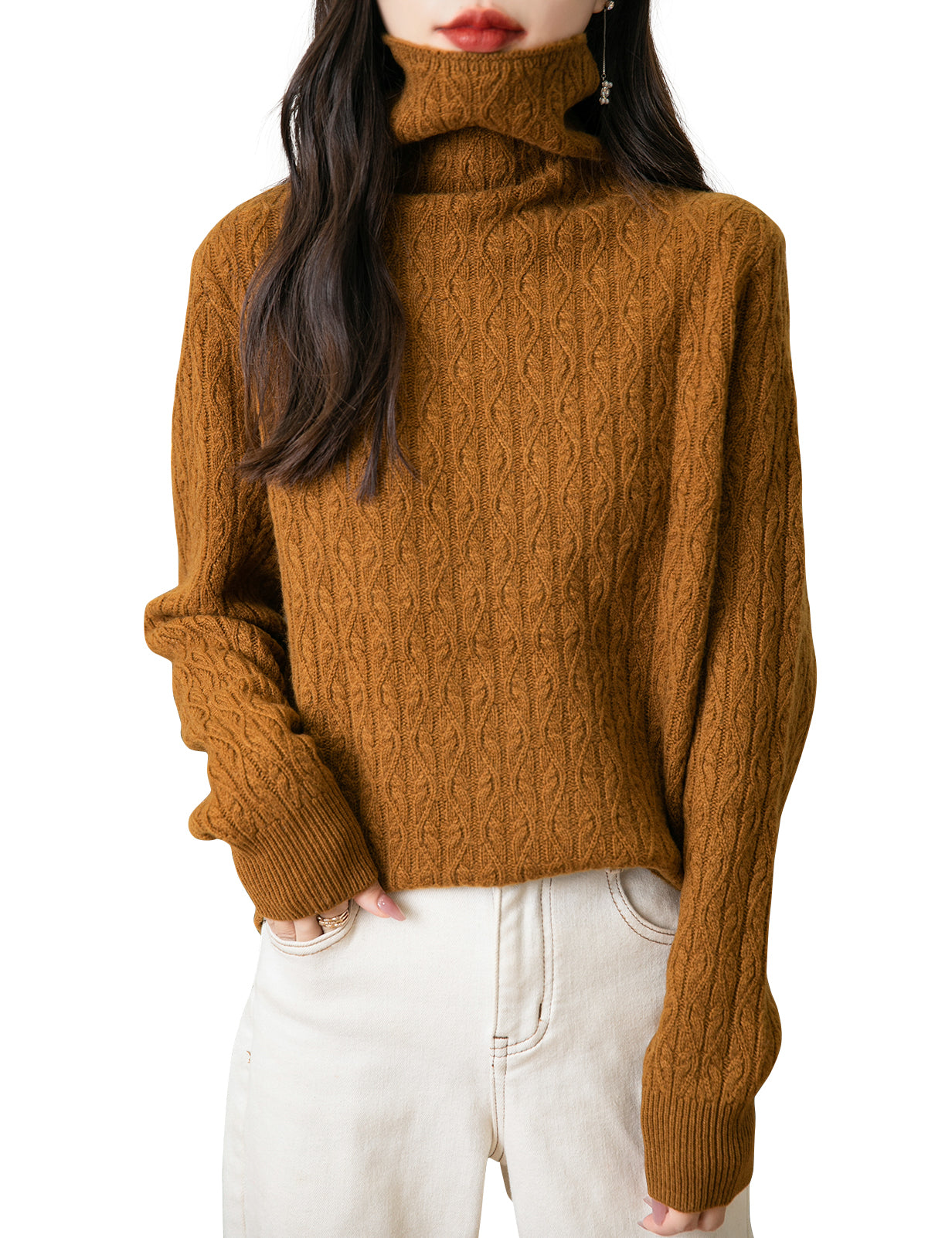 Nikki Turtleneck Woman Knit Sweater