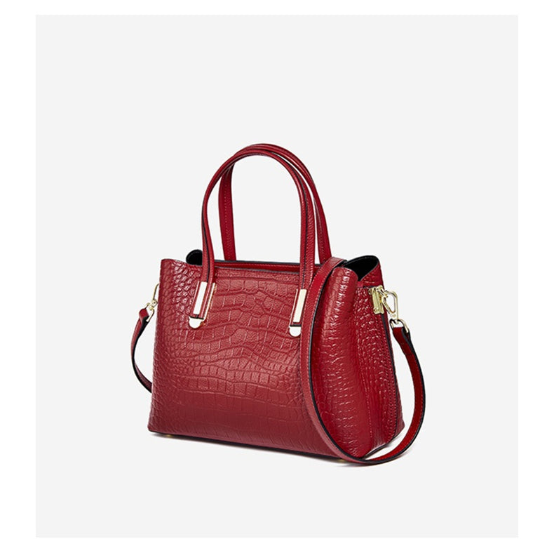 Erika Woman Leather Tote Handbag