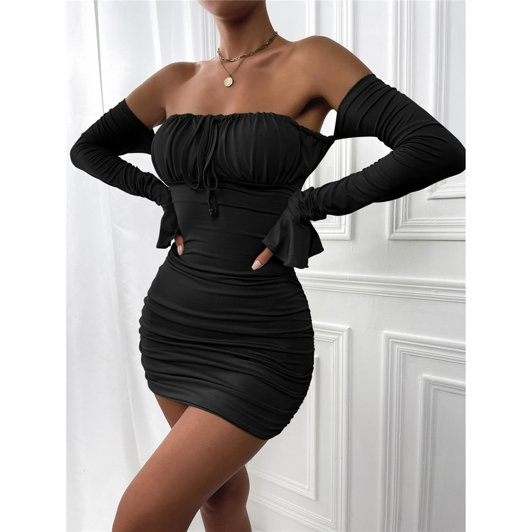 Julia Off Shoulder Long Sleeve Dress