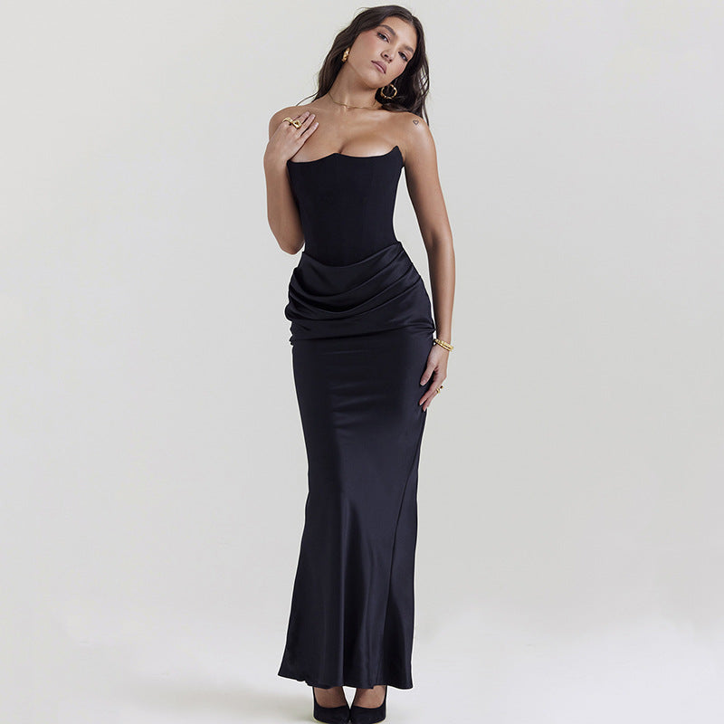 Hayley Strapless Corset Maxi Dress