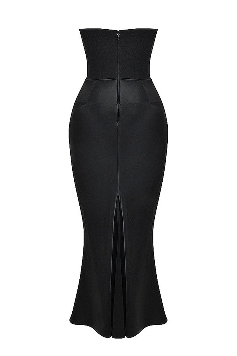 Ellen Strapless Bodycon Sexy Maxi Dress