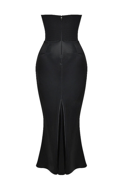 Ellen Strapless Bodycon Sexy Maxi Dress