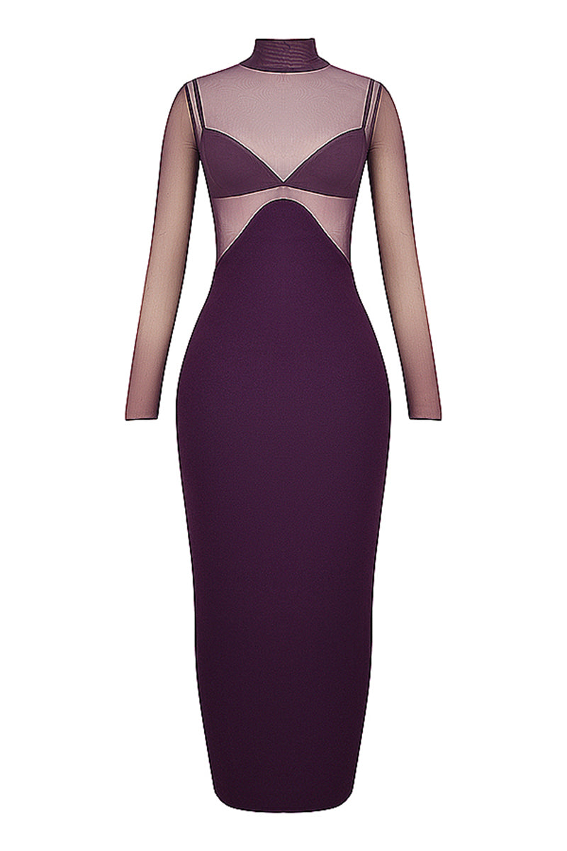Jane Purple Backless Sexy Maxi Dress