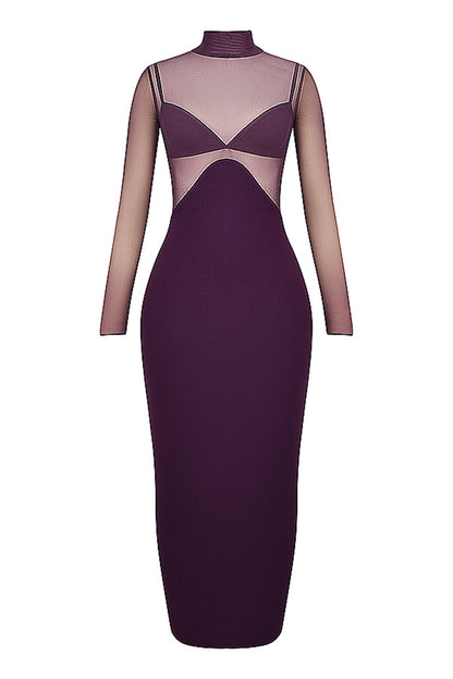 Jane Purple Backless Sexy Maxi Dress