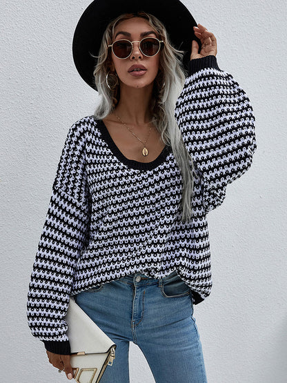 Sylvia Lantern Sleeve Oversized Women Sweater