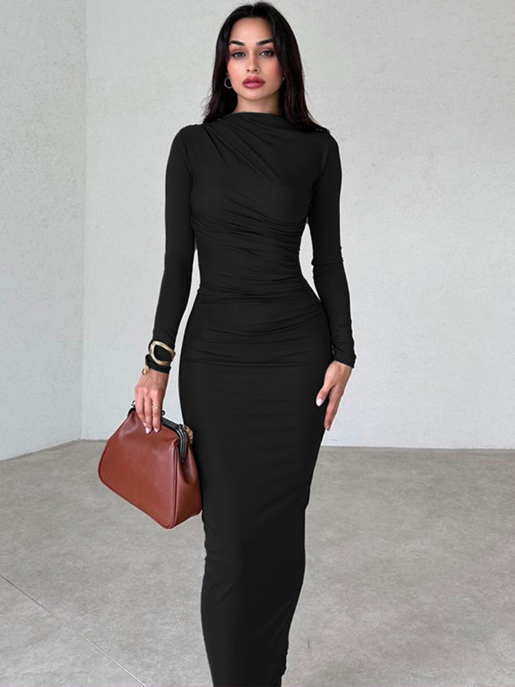 Donna Long Sleeve Sexy Maxi Dress