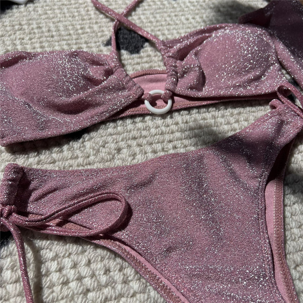 Nikki Glitter Sparkling With Oversleeves Bikini