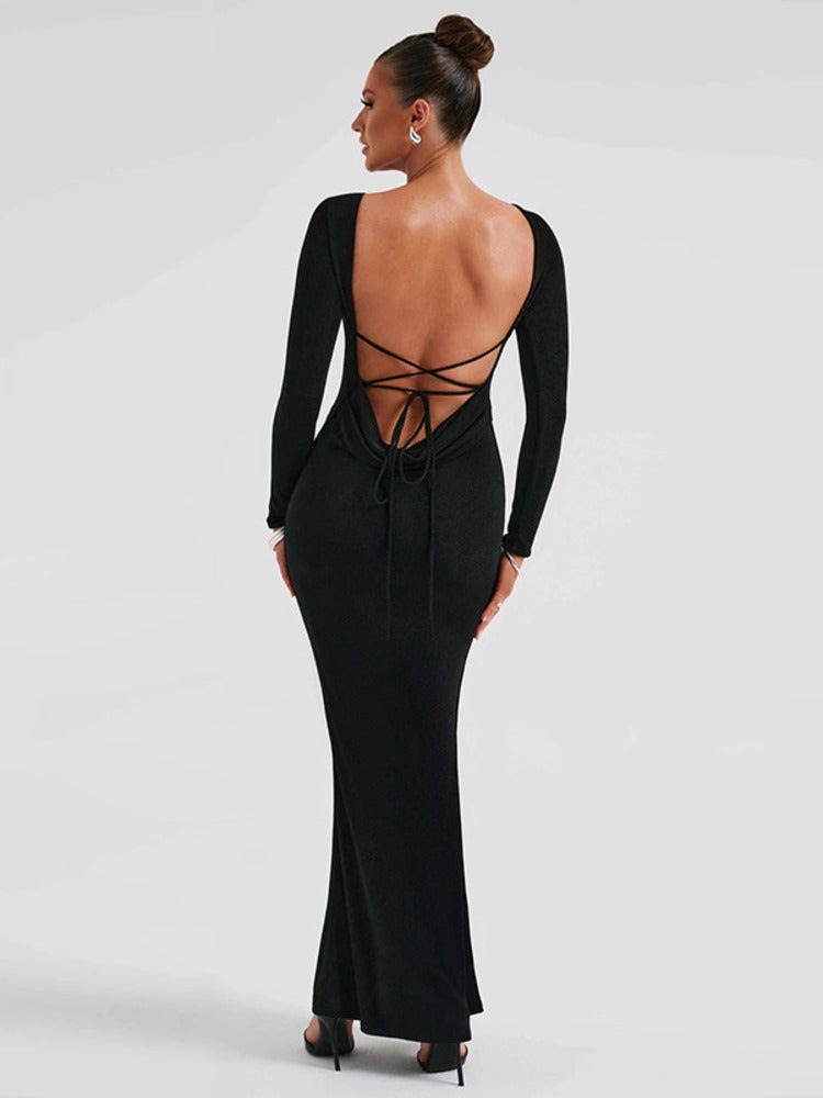 Gina Backless Maxi Dress