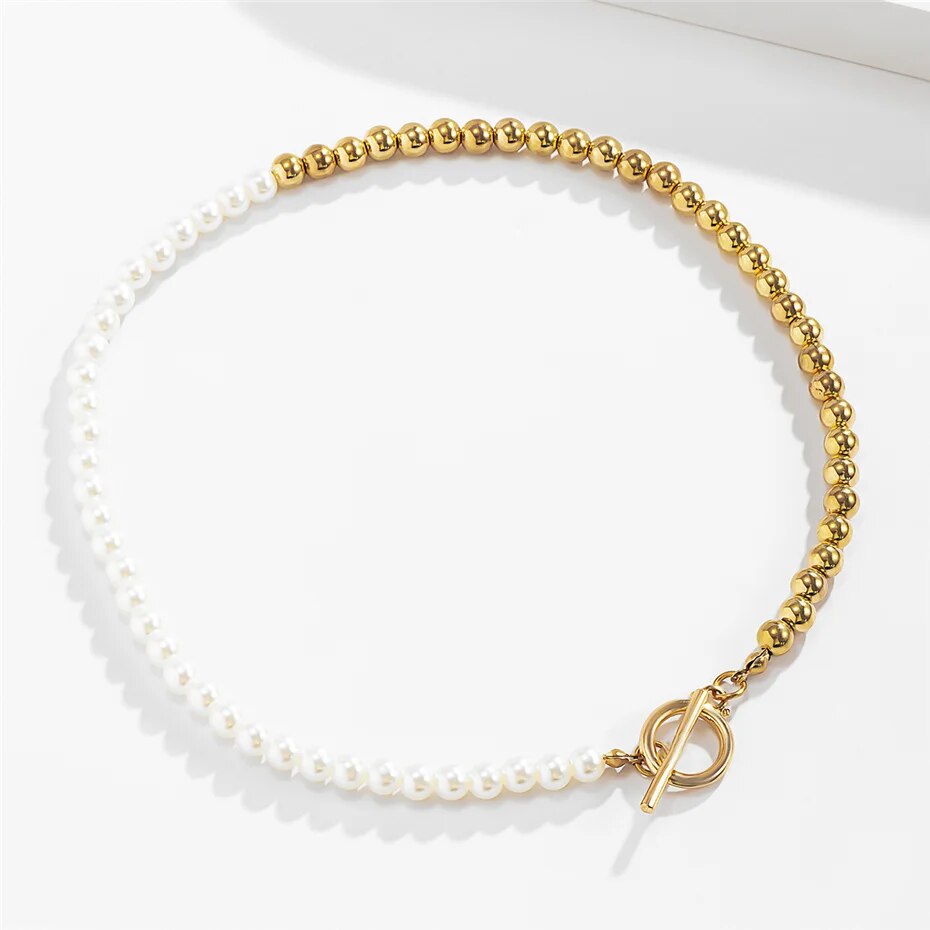 Wendy Pearl Chain Necklace