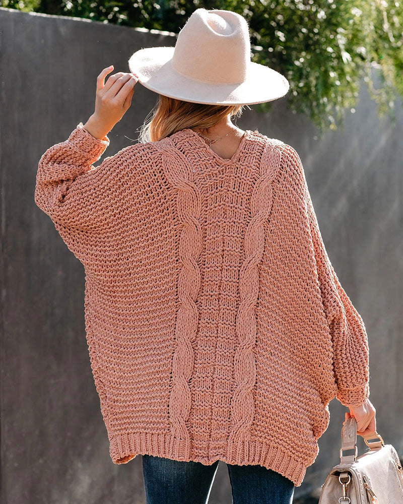 Sheila Oversize Sleeve Boho Knitted Women Sweater