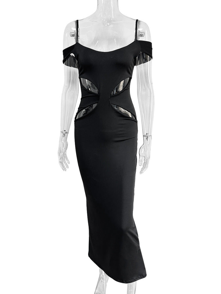 Lisa Hollow Out Spaghetti Strap Sexy Maxi Dress