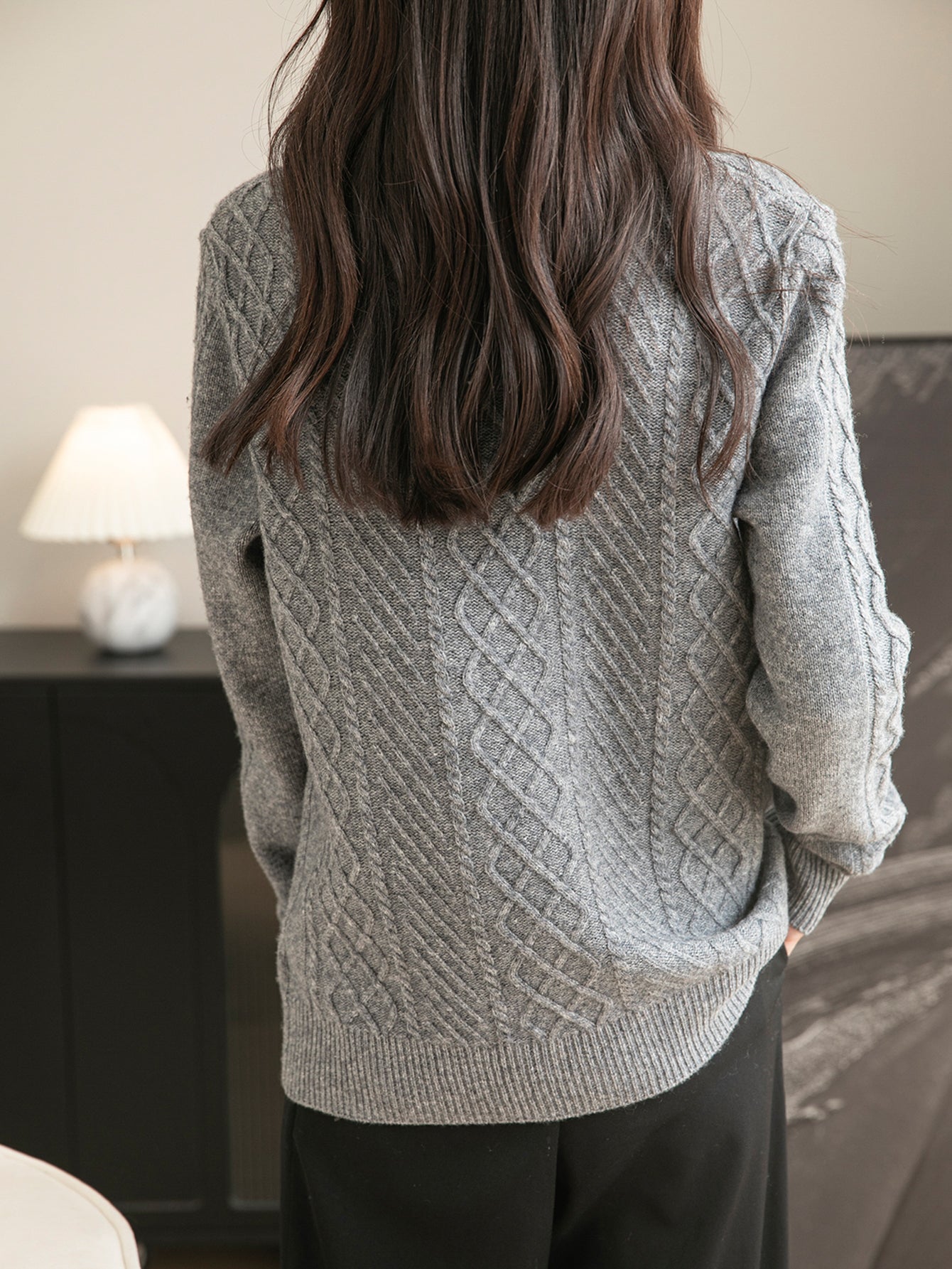 Lucy Woman Long Sleeve Knit Sweater