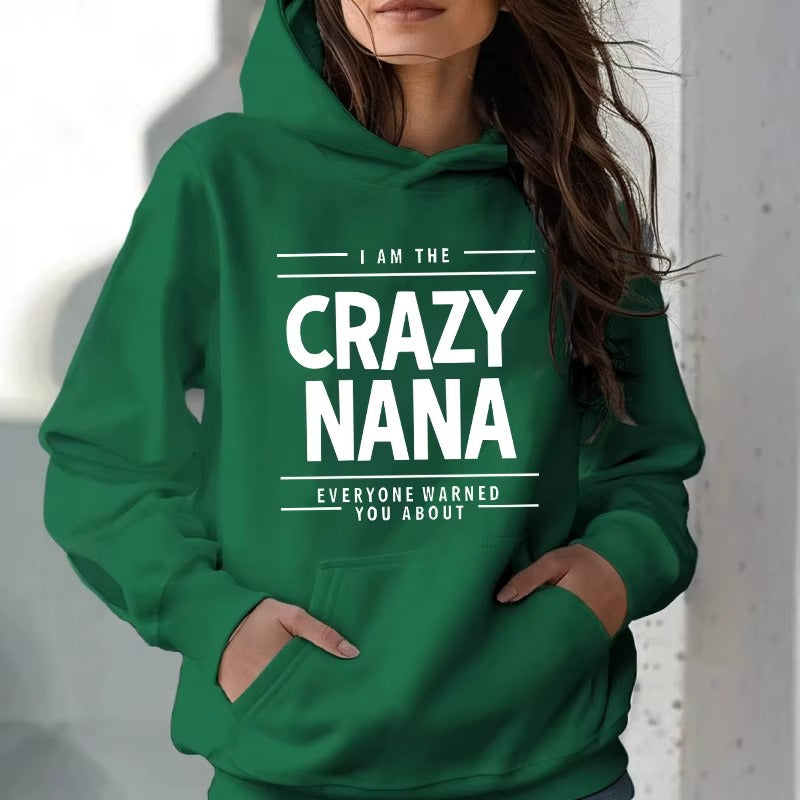Vintage Crazy Nana Graphic Hoodie
