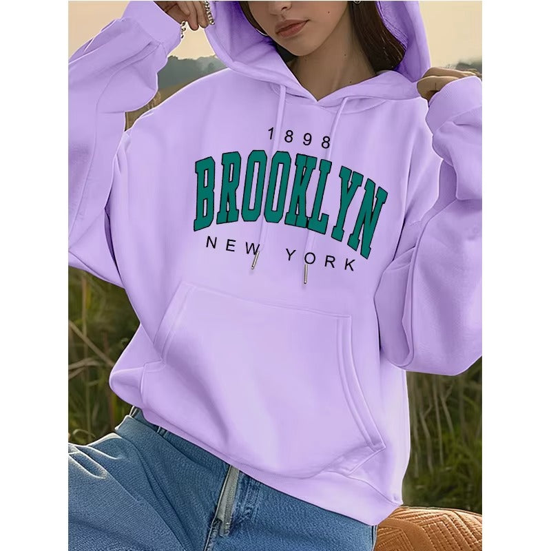 Vintage Brooklyn Graphic Hoodie Women's