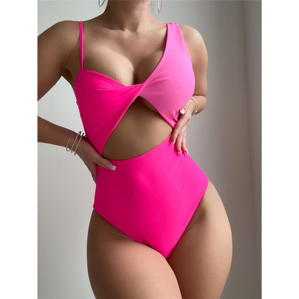 Ruby Asymmetric Cut Out Padded Monokini