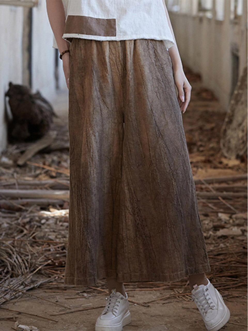 Ruby Cotton Linen Baggy Cargo Pants