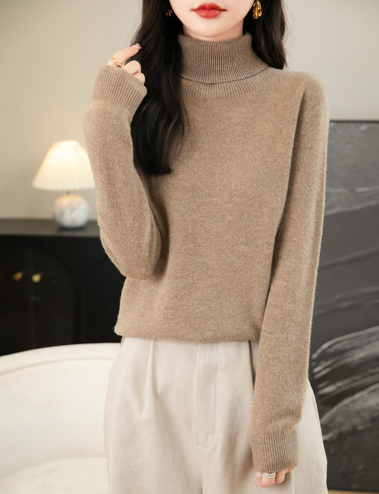 Judy Woman Turtleneck Sweater