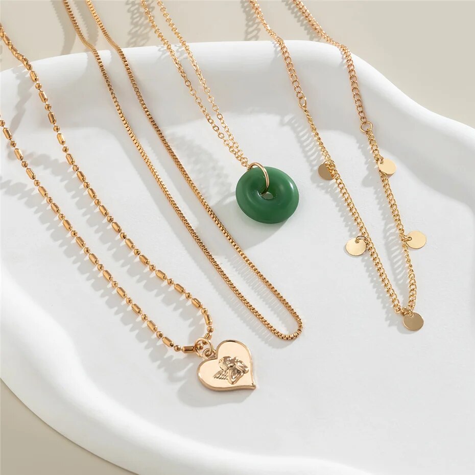 Beverly Vintage Style Peace Buckle Pendant Necklace