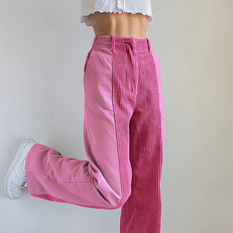 Janet Casual Corduroy Woman Pants