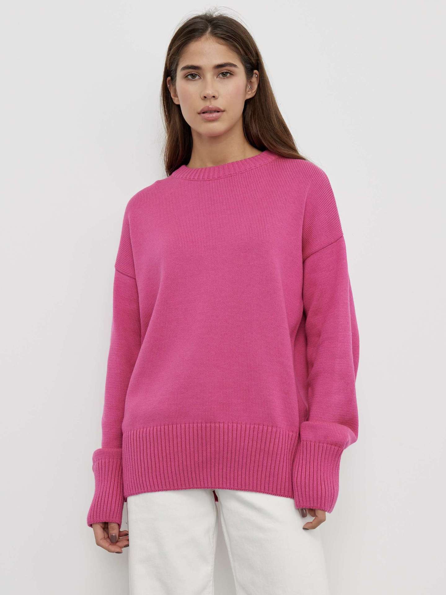 Audrey O Neck Oversized Casual Women Sweater