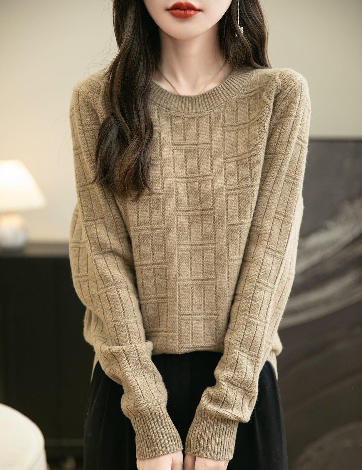 Renee Woman Long Sleeve Knitted Sweater