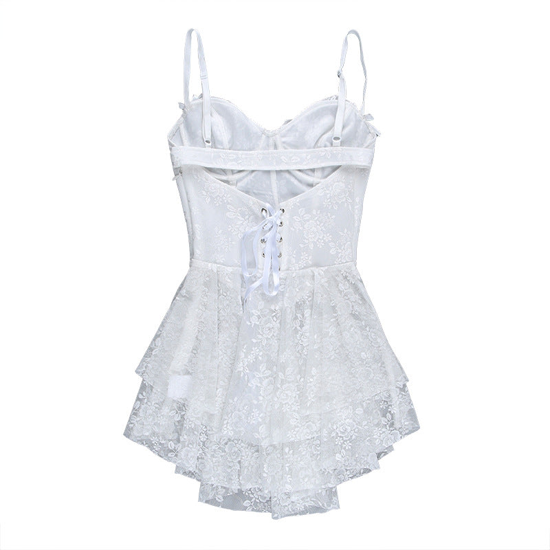 Martha Spaghetti Strap Lace Sexy Mini Dress