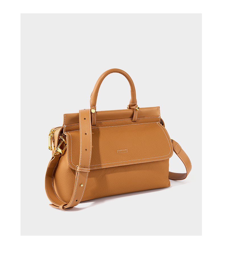 Сlara Leather Work Tote Handbag