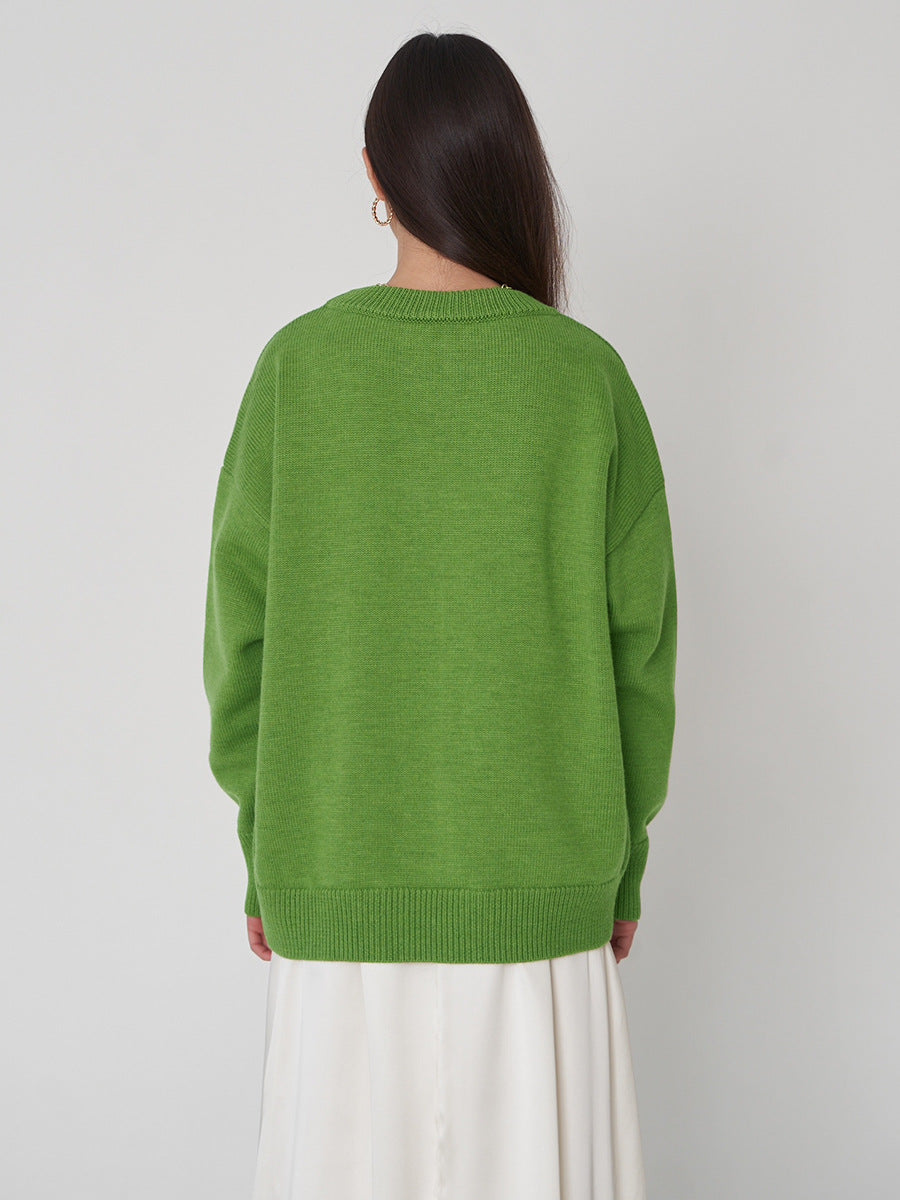Tina O Neck Oversized Casual Women Sweater