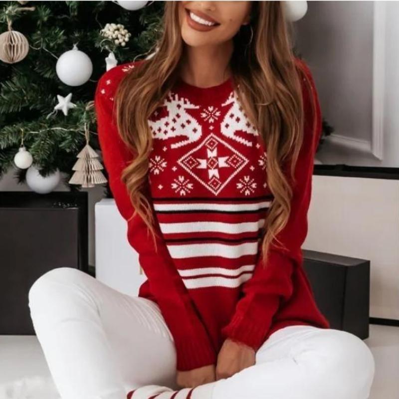 Phyllis Casual Loose Long Sleeve O Neck Women Sweater