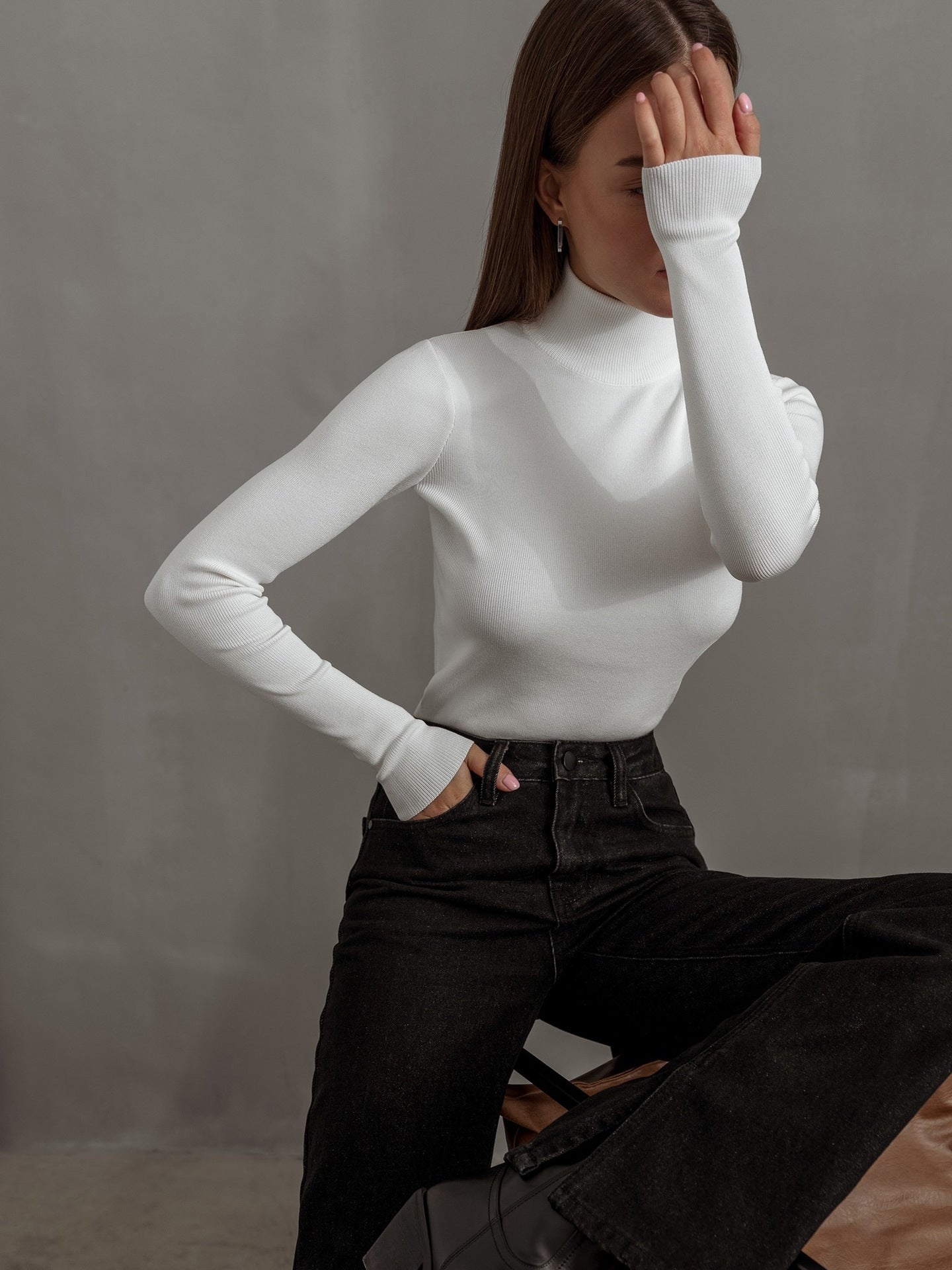 Stella Turtleneck Slim Women Sweater