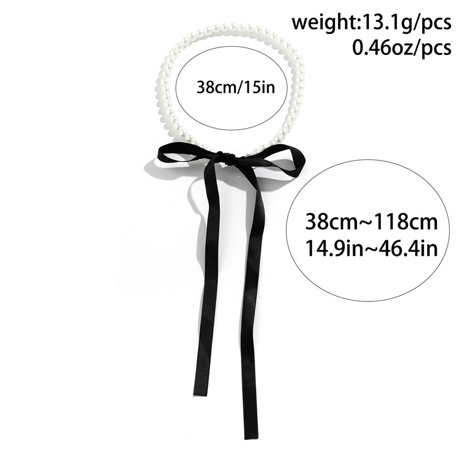 Sheila Velvet Ribbon Bowknot Choker Necklace