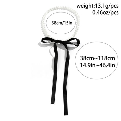 Sheila Velvet Ribbon Bowknot Choker Necklace