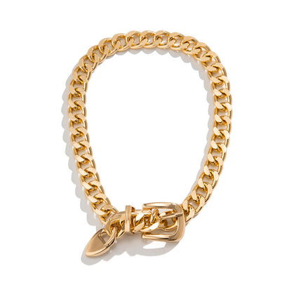 Candice Metal Belt Choker Necklace