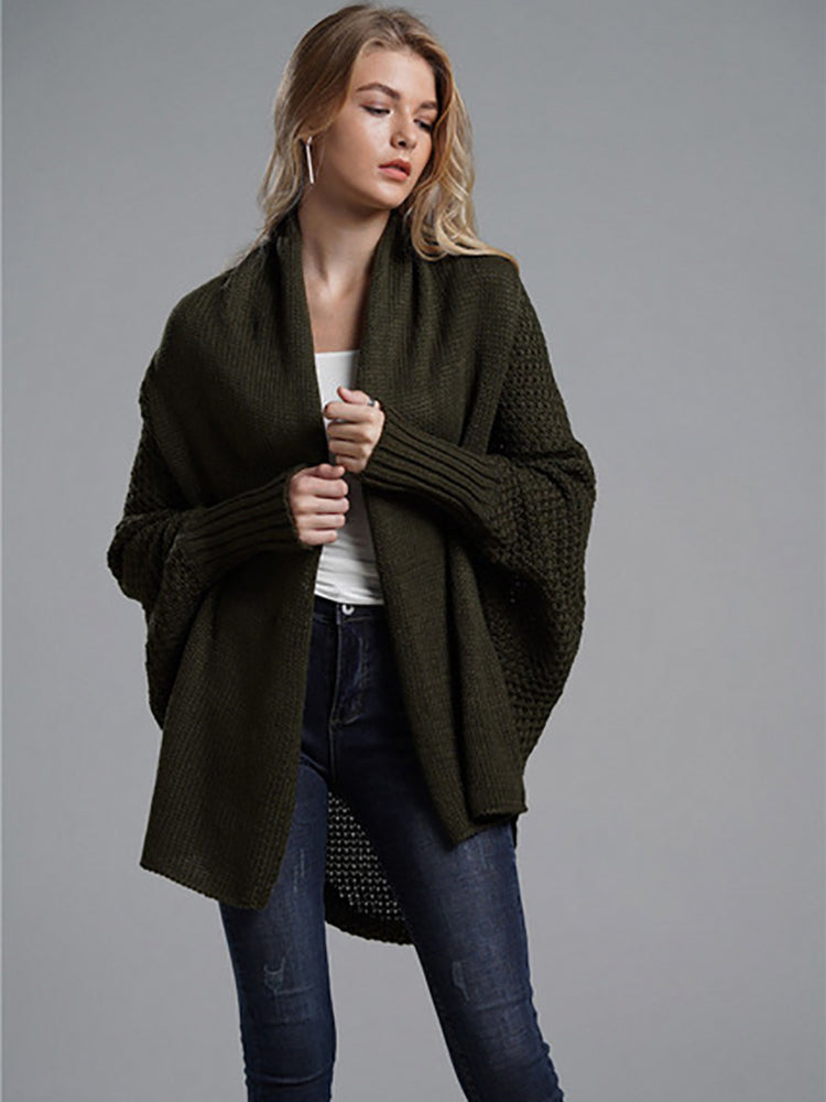 Maureen Oversized Patchwork Long Sleeve Women Sweater