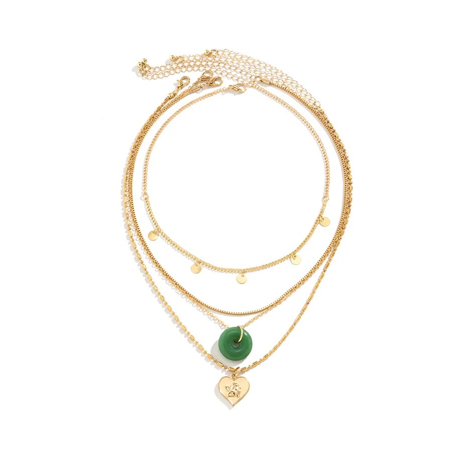 Beverly Vintage Style Peace Buckle Pendant Necklace