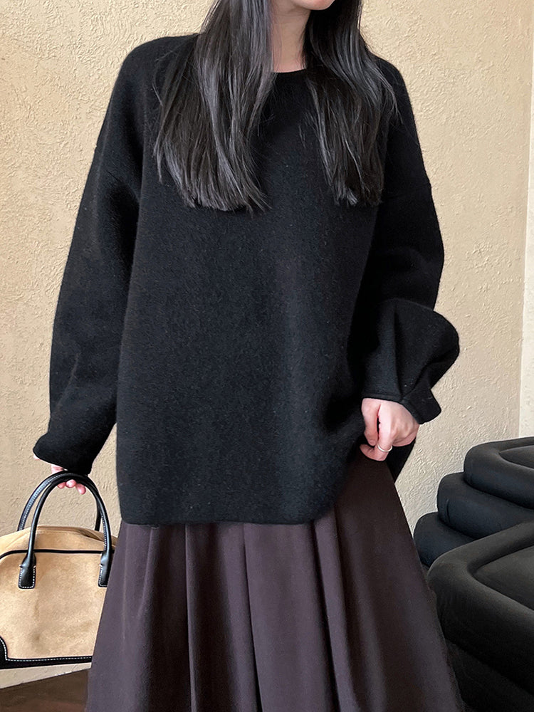 Patricia Back Button Knit Woman Sweater