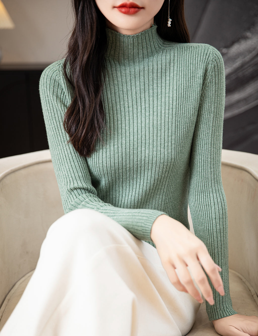 Holly Turtleneck Woman Sweater
