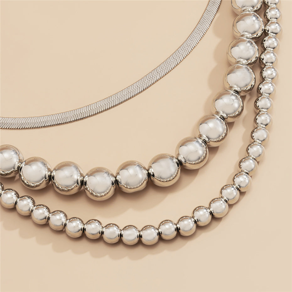 Carly Vintage Flat Filmy Snake Chain Necklace