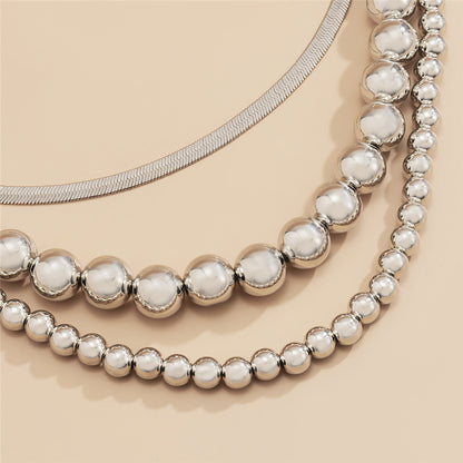 Carly Vintage Flat Filmy Snake Chain Necklace