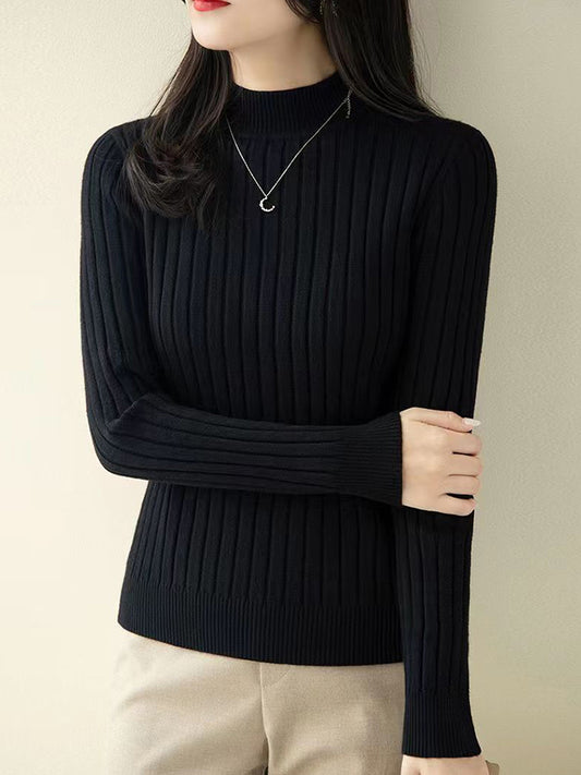 Rose Vintage Loose Long Sleeve Women Sweater