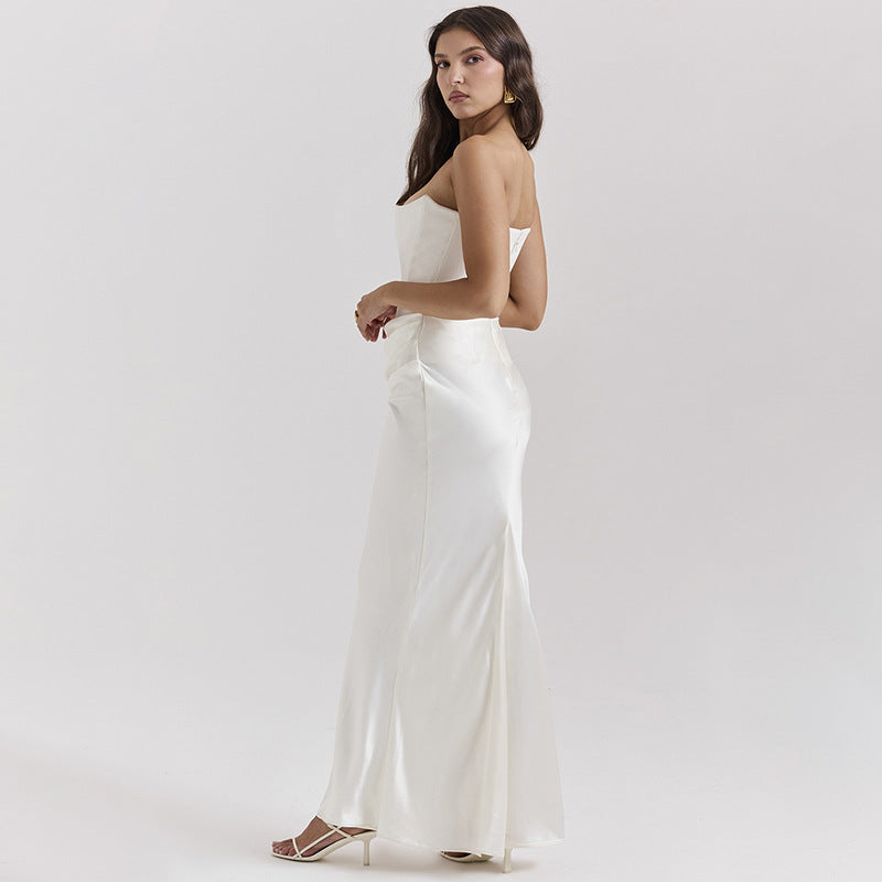 Hayley Strapless Corset Maxi Dress