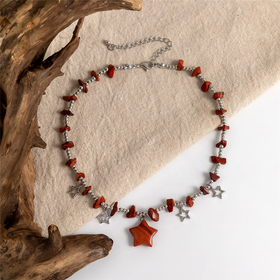 Joan Boho Colorful Stone Necklace